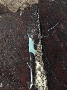 Close-up of the tremolite serpentinite