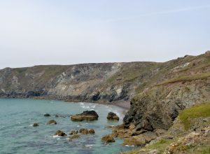 Cliff failure at Pentreath Beach