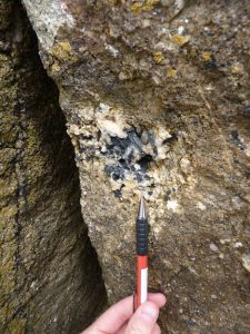 Pegmatitic pod within tourmaline granite
